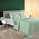 Kit Cobre Leito Desirée Queen Bordado Micropercal 200 Fios 3 Peças - Verde
