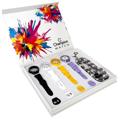 Relógio Champion Watch Ref: Cp31001r Troca Pulseiras