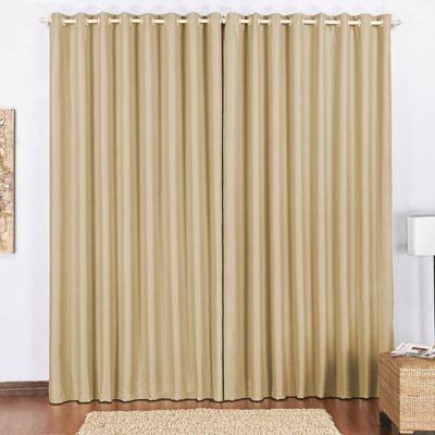 Cortina Block Blackout Blecaute para Varão Tecido Corta Luz 3,00 x 2,60m Janela Quarto Sala - Avelã