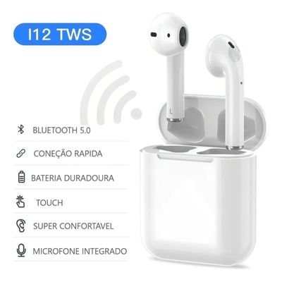 Fone de Ouvido I12 Potência Fitness Compra Protegida