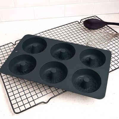 Forma de Silicone Donuts Rosquinha Bolo Forno Antiaderente