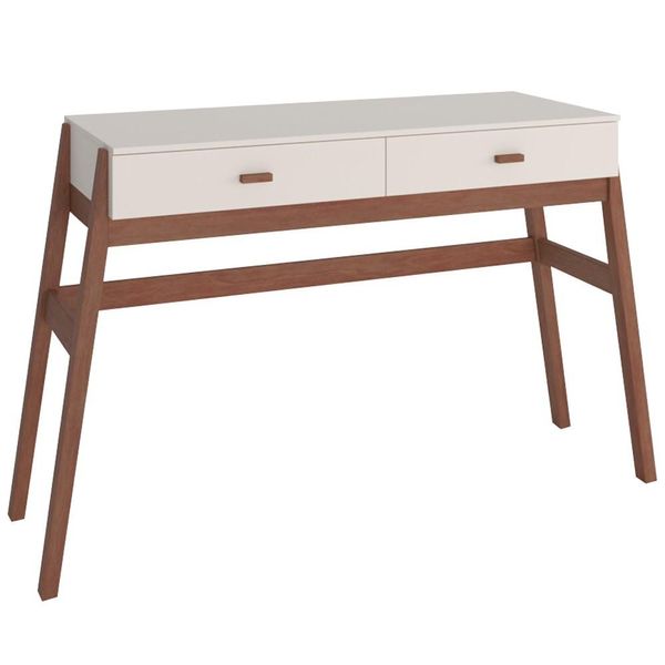 Aparador Decorativo Sala de Estar 2 Gavetas Yara Amêndoa/Off White - Gran Belo Aparador Decorativo Sala de Estar 2 Gavetas Yara Amêndoa/Off White - Gran Belo