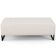 Kit 02 Puffs Decorativo Sala de Estar Bali W01 Base de Ferro 120x50 cm Bouclê Cru - Lyam