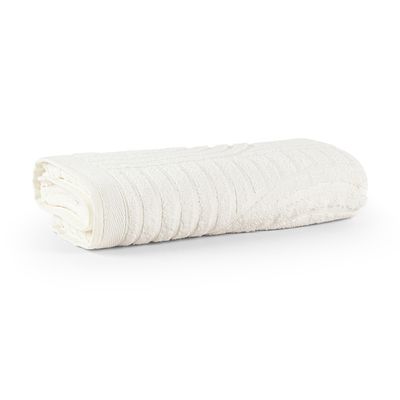 Toalha de Rosto Dunna Fio Penteado Relevo Dunas 01 Peça 100% Algodão - Off White
