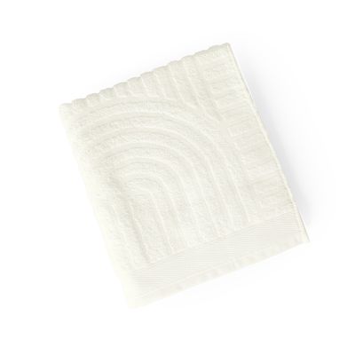 Toalha de Rosto Dunna Fio Penteado Relevo Dunas 01 Peça 100% Algodão - Off White