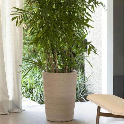 Vaso para Plantas Folhagens Tramontina Grego Areia Decoração Grande 65cm Varanda Jardim