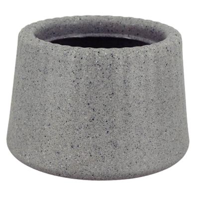 Vaso de Flor Tramontina Lótus 12,5cm Granito Cor Pedra 600ml Suculentas Plantas Pequenas