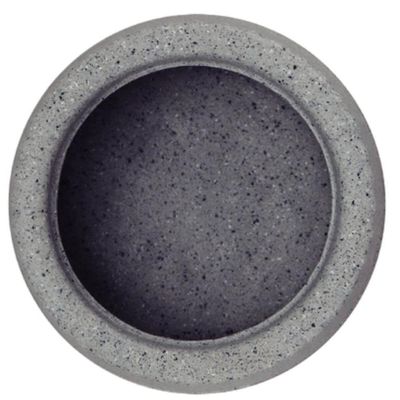 Vaso de Flor Tramontina Lótus 12,5cm Granito Cor Pedra 600ml Suculentas Plantas Pequenas
