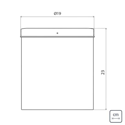 Lixeira Aço Inox 5L com Tampa Basculante Tramontina Banheiro Cesto de Lixo Cozinha Escritório