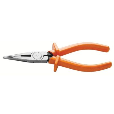 Alicate de Ponta Meia Cana Isolado 6" Cortar Fio Tramontina Pro Ferramenta Profissional Eletricista