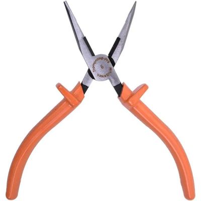 Alicate de Ponta Meia Cana Isolado 6" Cortar Fio Tramontina Pro Ferramenta Profissional Eletricista
