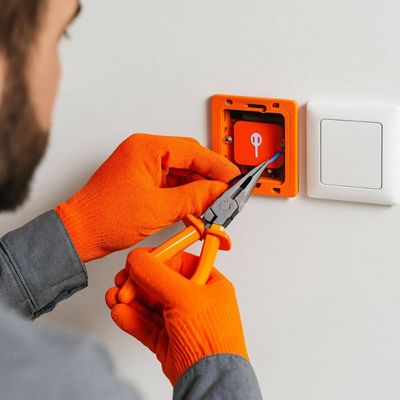 Alicate de Ponta Meia Cana Isolado 6" Cortar Fio Tramontina Pro Ferramenta Profissional Eletricista