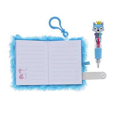 Mini Caderno Pelúcia Fantasy 64 Folhas Molin Raposa