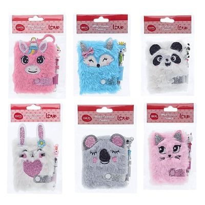 Mini Caderno Pelúcia Fantasy 64 Folhas Molin Raposa