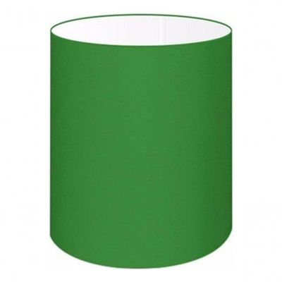 Cúpula Abajur E Luminária Cilíndrica Vivare Cp-7001 ø13x15cm - Bocal Nacional Verde-folha