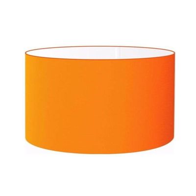 Cúpula Abajur Cilíndrica Cp-7023 ø50x21cm Laranja