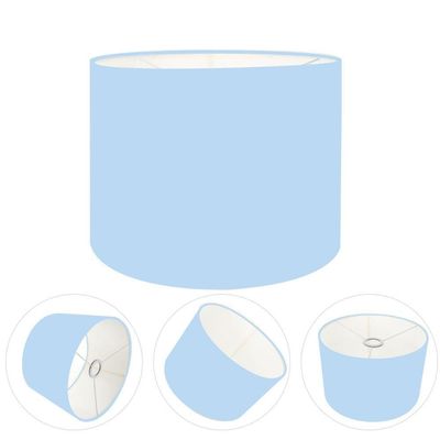 Cúpula Abajur Cilíndrica Cp-7011 ø30x21cm Azul Bebê