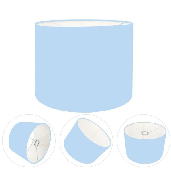 Cúpula Abajur Cilíndrica Cp-7011 ø30x21cm Azul Bebê