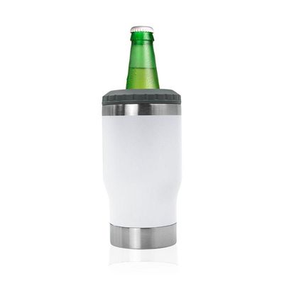 Copo Térmico Porta Lata Garrafa Long Neck Copo Abridor Branco
