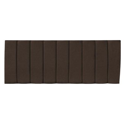 Kit Cabeceira Painel E Calçadeira Baú Solteiro 0,90m Londres Veludo Marrom Dal Poz Estofados