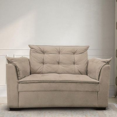 Sofá 2 Lugares Para Sala Moderno Confortável Zilda Suede