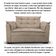 Sofá 2 Lugares Para Sala Moderno Confortável Tatiana Suede bege