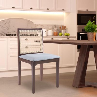 Kit 4 Cadeira Decorativa Sala de Jantar Steve Amêndoa - Gran Belo