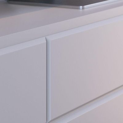 Bancada Noronha 180cm 2 Portas De Giro Off White Matte/freijo - Ssx Multicoisas