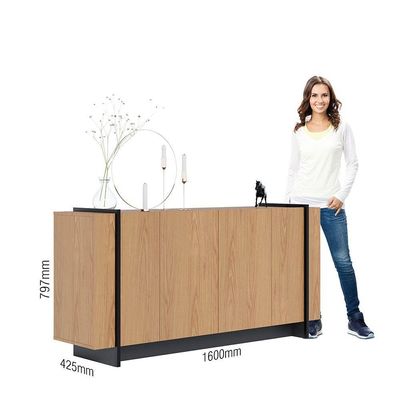 Aparador Buffet Copacabana 160cm 4 Portas De Giro - Ssx Multicoisas Cor Freijo/preto Fosco