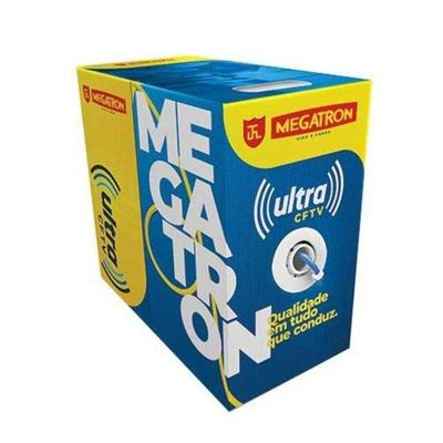 Cabo Ultra Cftv 4p Branco 300m - Cx -300
