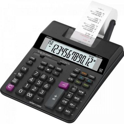 Calculadora Com Bobina Compacta Hr150rc-b Preta Casio