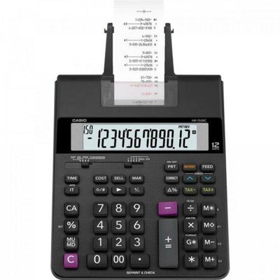 Calculadora Com Bobina Compacta Hr150rc-b Preta Casio