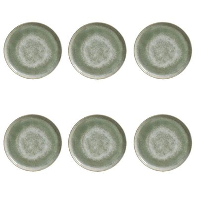 Conjunto De Pratos De Sobremesa 06 Peças Bio Moss Porto Brasil