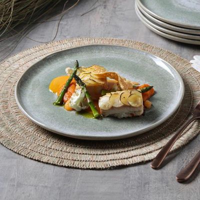 Conjunto De Pratos De Sobremesa 06 Peças Bio Moss Porto Brasil