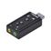 Adaptador Placa De Som Usb 7.1 Canais Virtual Ausb71