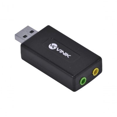 Adaptador Placa De Som Usb 7.1 Canais Virtual Ausb71
