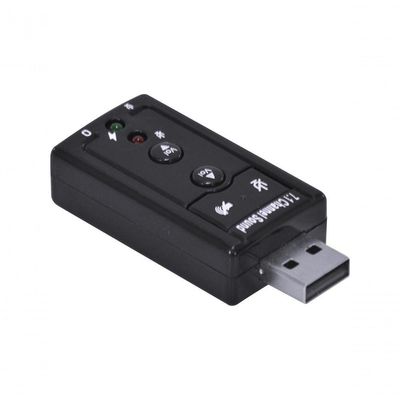 Adaptador Placa De Som Usb 7.1 Canais Virtual Ausb71