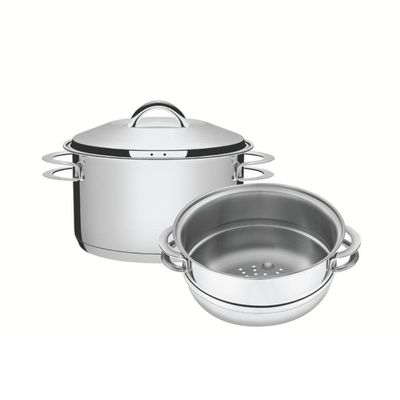 Cuscuzeira Solar 16 Cm 1,8 L Em Aço Inox Fundo Triplo