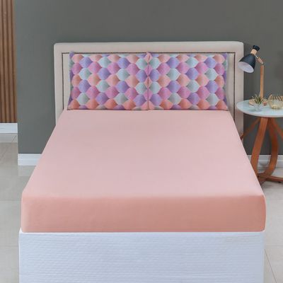 Jogo de Cama Lençol Sonho Bom Solteiro em Malha Algodão 2 Peças - Salmão - 100% Algodão