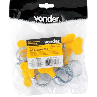 Abraçadeira Tipo Borboleta, 12 Mm A 22 Mm, Vonder Ostenvonder