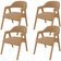 Kit 04 Cadeiras de Jantar e Estar Living Estofada Nadja L02 Bouclê Mostarda - Lyam Decor