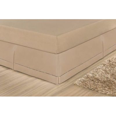 Saia Para Cama Box Solteiro Juliana - Cáqui