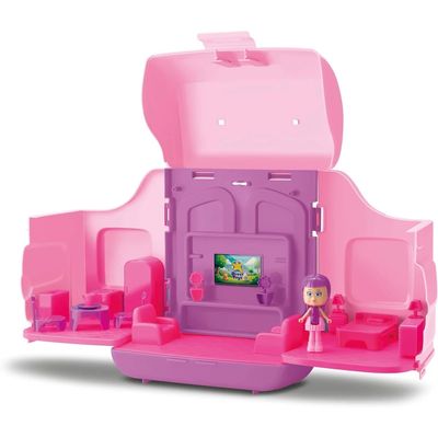 Diver Mochila Casinha 3 Cômodos + Boneca 23pçs - Divertoys
