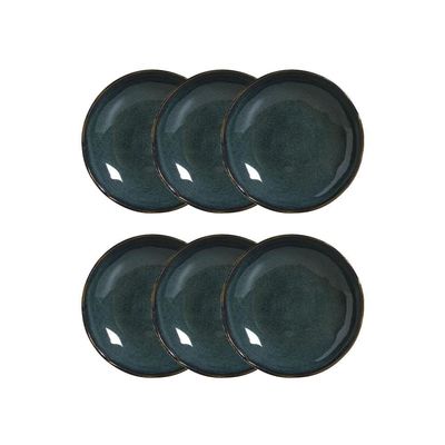 Conjunto de Pratos Fundos Bio Oceano 830ml 6 Peças Porto Brasil Azul