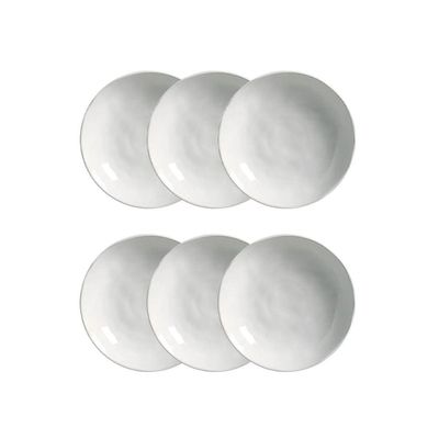 Conjunto de Pratos Fundos Bio New White 1,1 litros 6 Peças Porto Brasil Branco