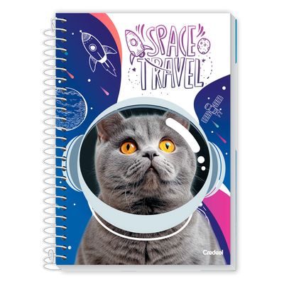 Caderno Universitário Feminino Mimo 160F/10 Matérias Credeal
