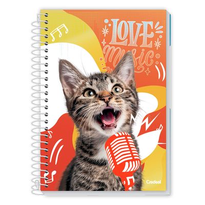Caderno Universitário Feminino Mimo 160F/10 Matérias Credeal