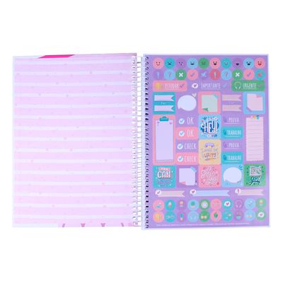 Caderno Universitário Feminino Mimo 160F/10 Matérias Credeal