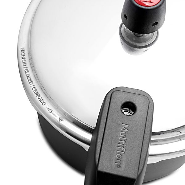 Panela de Pressão Multiflon Preta 4,5l
