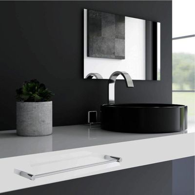 Porta Toalha Toalheiro De Rosto Para Banheiro Escovado Orion 60cm